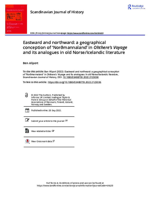 (PDF) Eastward and northward: a geographical conception of ...