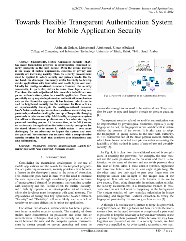 (PDF) Towards Flexible Transparent Authentication System for Mobile ...