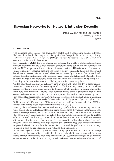 (PDF) Bayesian Networks for Network Intrusion Detection