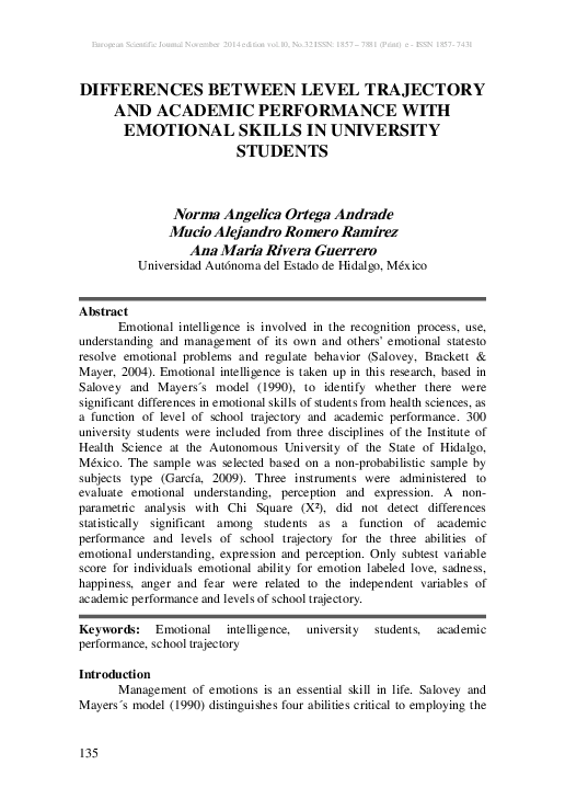 (PDF) Differences Between Level Trajectory and Academic Performance ...