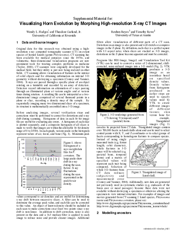 (PDF) Visualizing horn evolution by morphing highresolution Xray CT