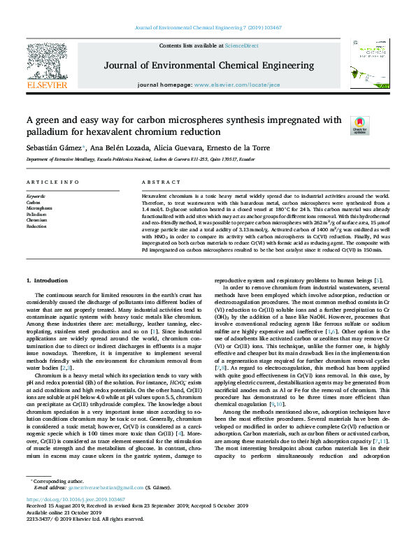 (PDF) A green and easy way for carbon microspheres synthesis ...