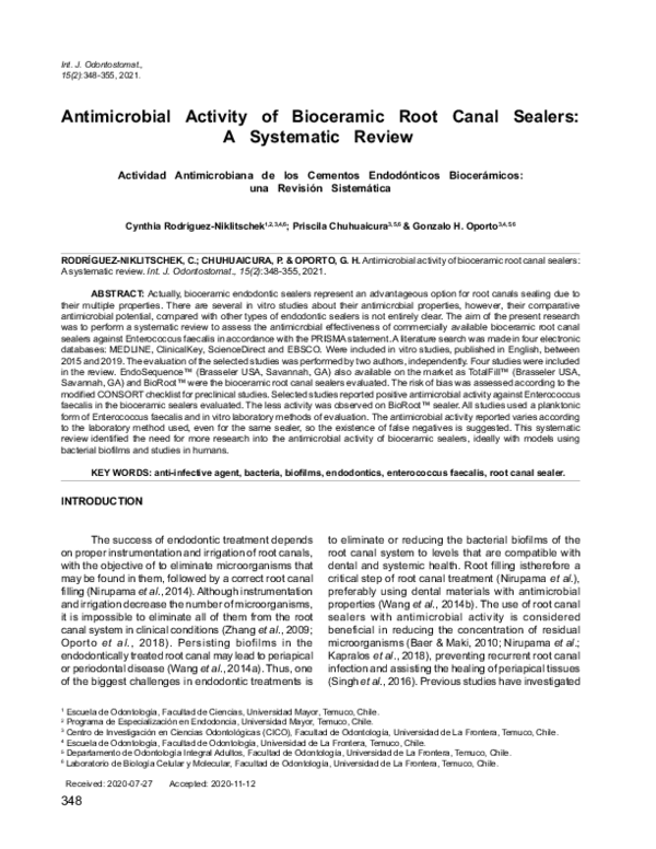 (PDF) Antimicrobial Activity of Bioceramic Root Canal Sealers A
