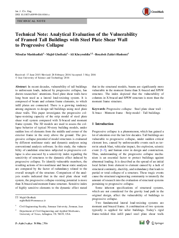 (PDF) Technical Note: Analytical Evaluation of the Vulnerability of ...