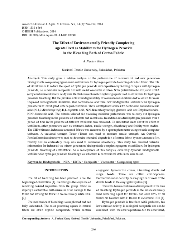 (PDF) The Effect of Environmentally Friendly Complexing Agents Used as ...