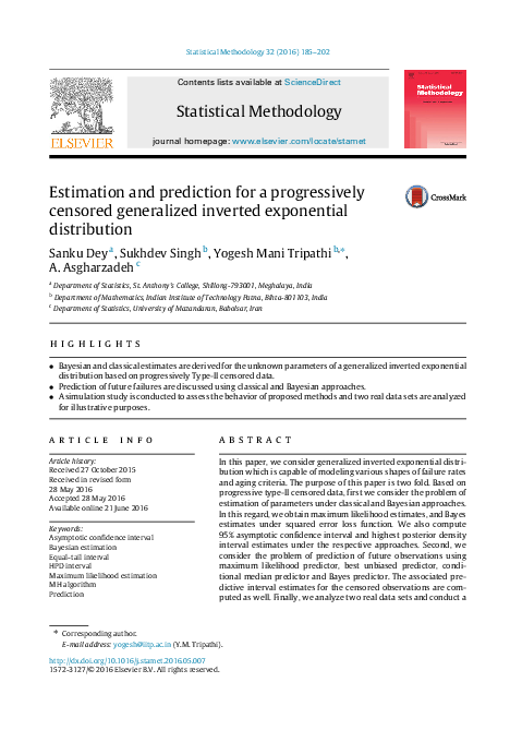 (PDF) Estimation and prediction for a progressively censored ...