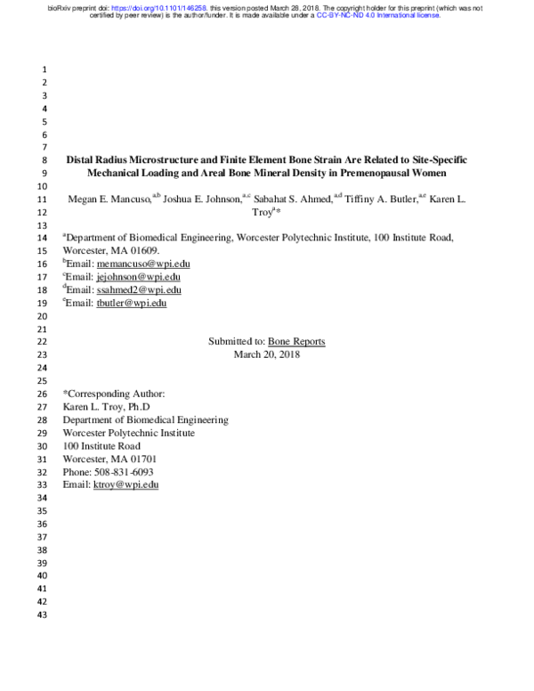 (PDF) Intrinsic and Modifiable Contributors to Distal Radius ...
