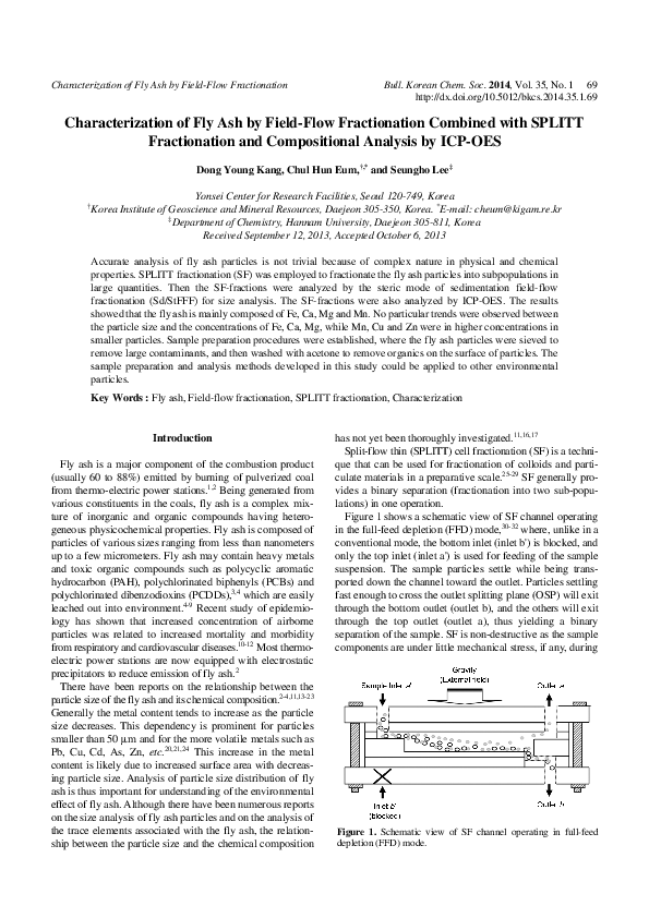 (PDF) Characterization of Fly Ash by Field-Flow Fractionation Combined ...