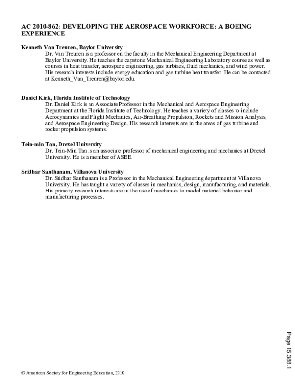 (PDF) Developing The Aerospace Workforce: A Boeing Experience