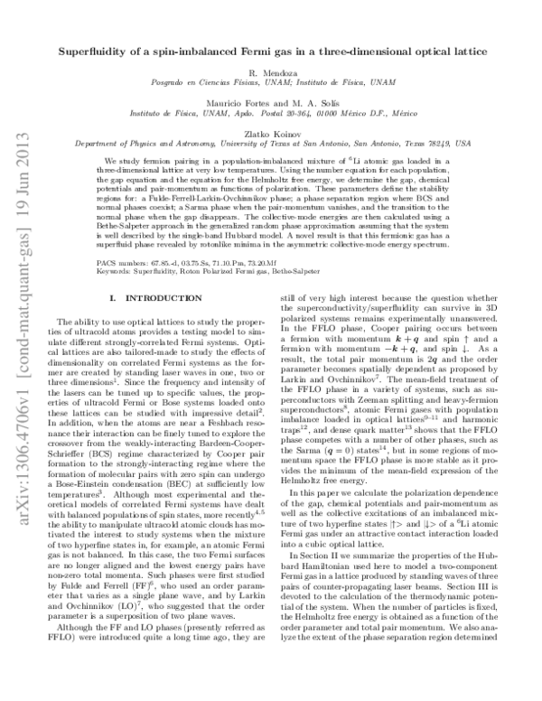 (PDF) Superfluidity of a spin-imbalanced Fermi gas in a three ...