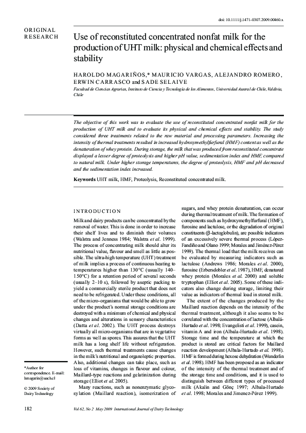 Reconstituted Milk Definition – Codex Standards For Milk and Milk ...