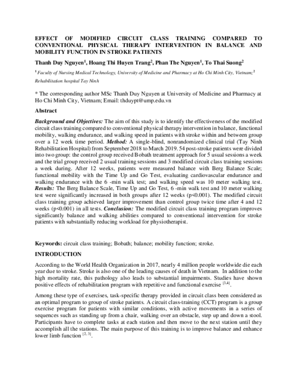 (PDF) EFFECT OF MODIFIED CIRCUIT CLASS TRAINING COMPARED TO ...