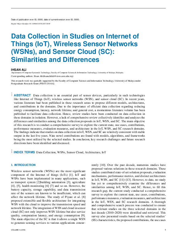 (PDF) Data Collection in Studies on Internet of Things (IoT), Wireless ... image.