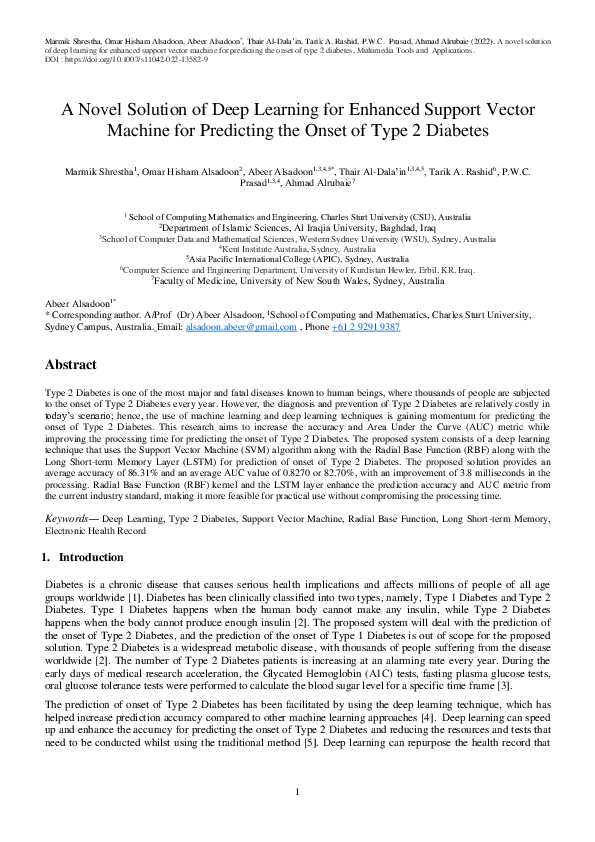 (PDF) A novel solution of deep learning for enhanced support vector ...