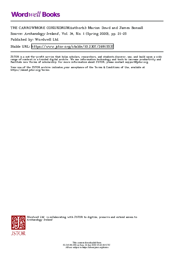 (PDF) The Carrowmore conundrum