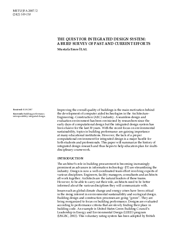 (PDF) The quest for integrated design system: a brief survey of past ...