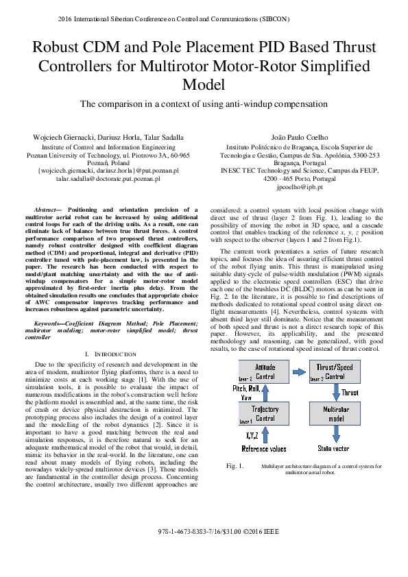 (PDF) Robust CDM and pole placement PID based thrust controllers for ...