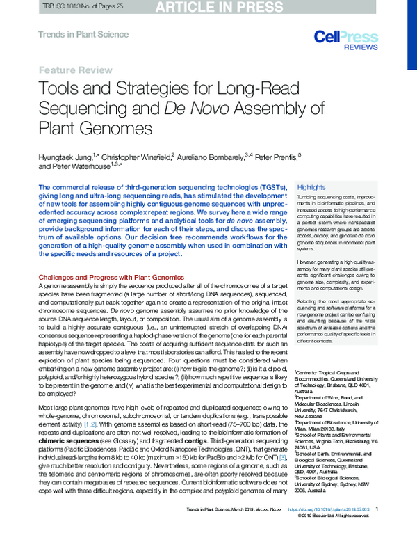 (PDF) Tools and Strategies for Long-Read Sequencing and De Novo ...