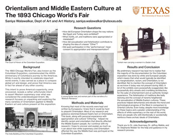 (PDF) Orientalism and Middle Eastern Culture at The 1893 Chicago World ...