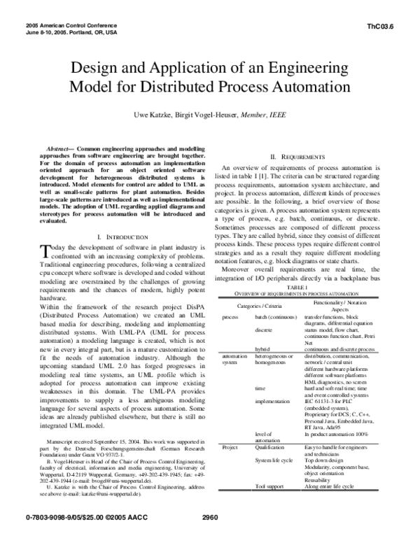 (PDF) Design and application of an engineering model for distributed ...
