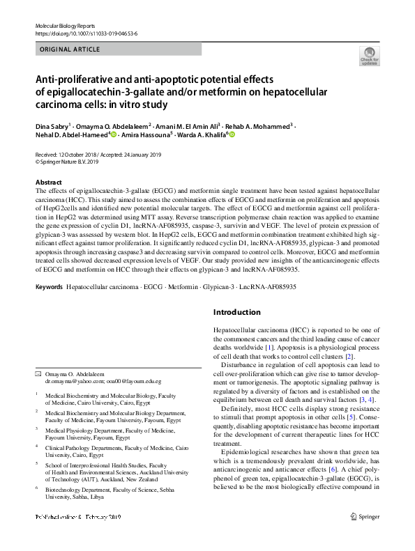 (PDF) Anti-proliferative and anti-apoptotic potential effects of ...