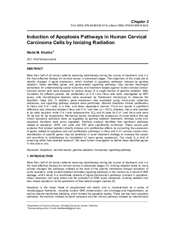 (PDF) Induction of Apoptosis Pathways in Human Cervical Carcinoma Cells ...