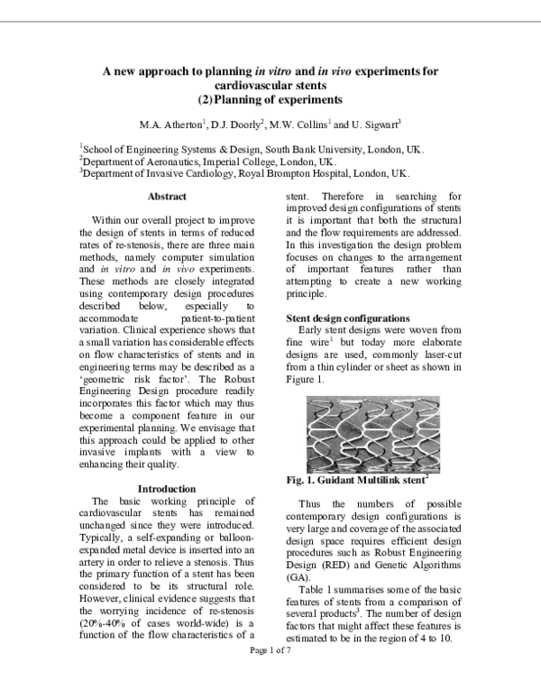 (PDF) (2) Planning of experiments