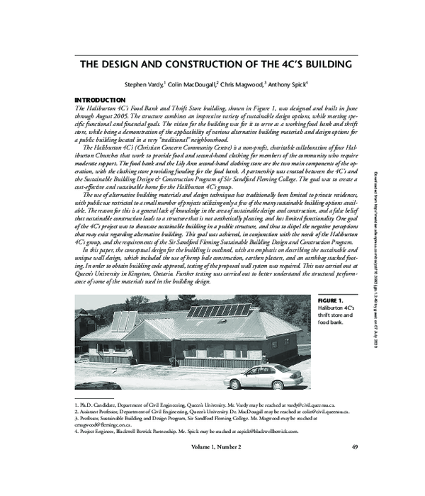 (PDF) The Design and Construction of the 4C's Building