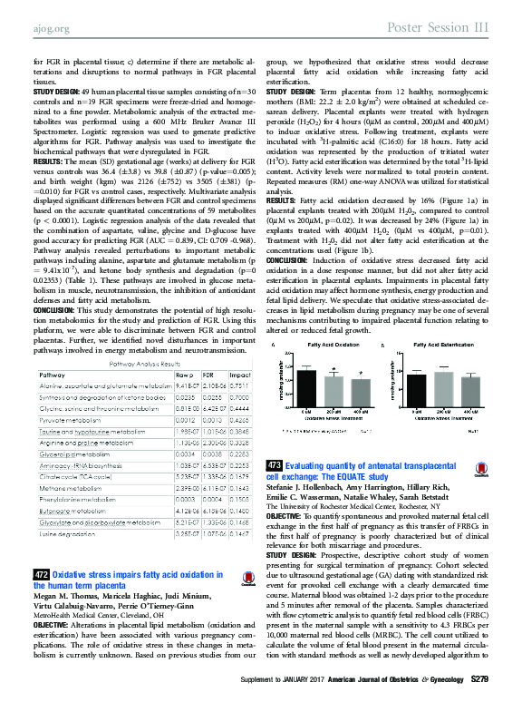 (PDF) 472: Oxidative stress impairs fatty acid oxidation in the human ...