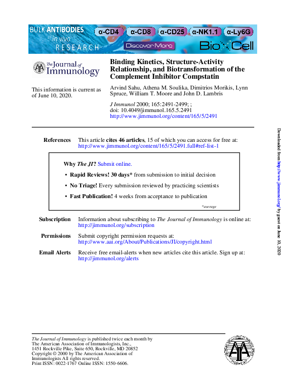 (PDF) Binding Kinetics, Structure-Activity Relationship, and ...