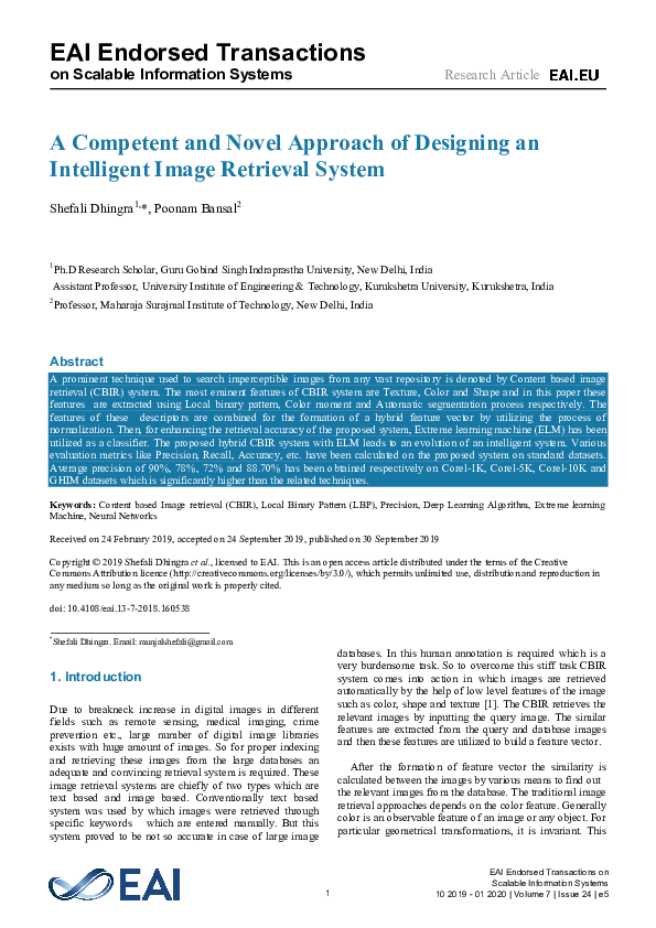 (PDF) A Competent and Novel Approach of Designing an Intelligent Image ...