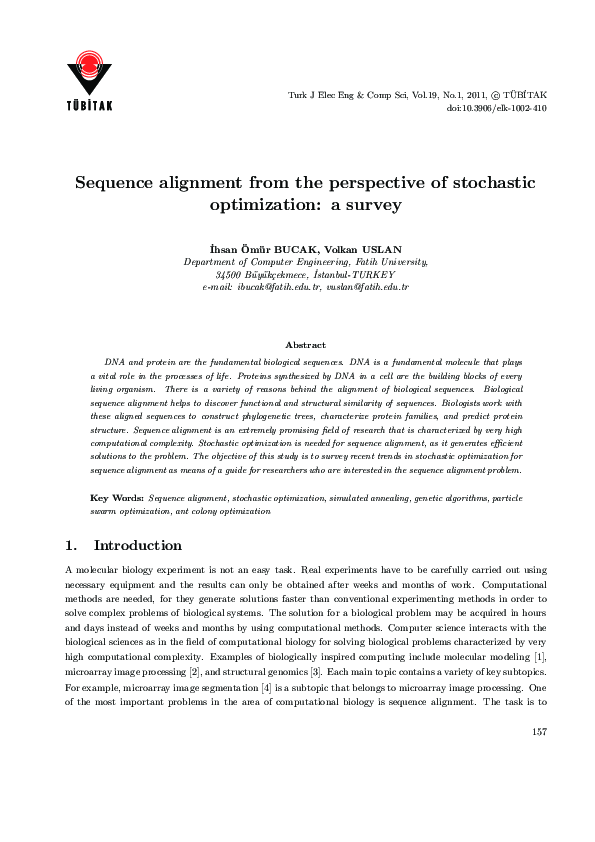 (PDF) A Survey of Seeding for Sequence Alignment