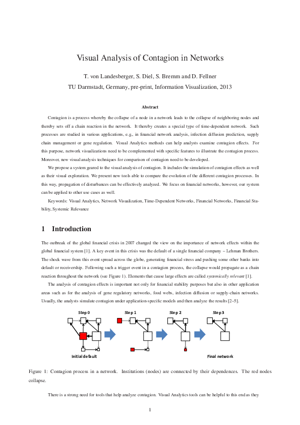 (PDF) Visual analysis of contagion in networks