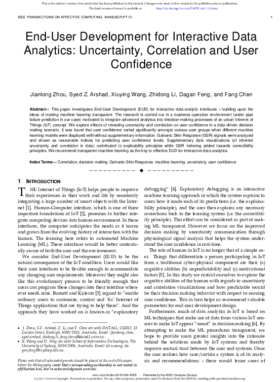 (PDF) End-User Development for Interactive Data Analytics: Uncertainty ...