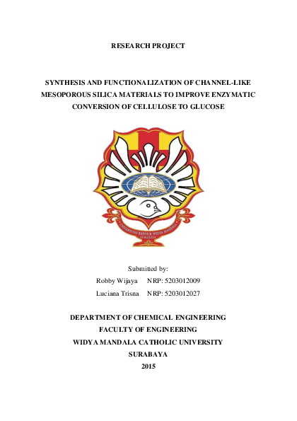 (PDF) Synthesis and functionalization of channel-like mesoporous silica ...