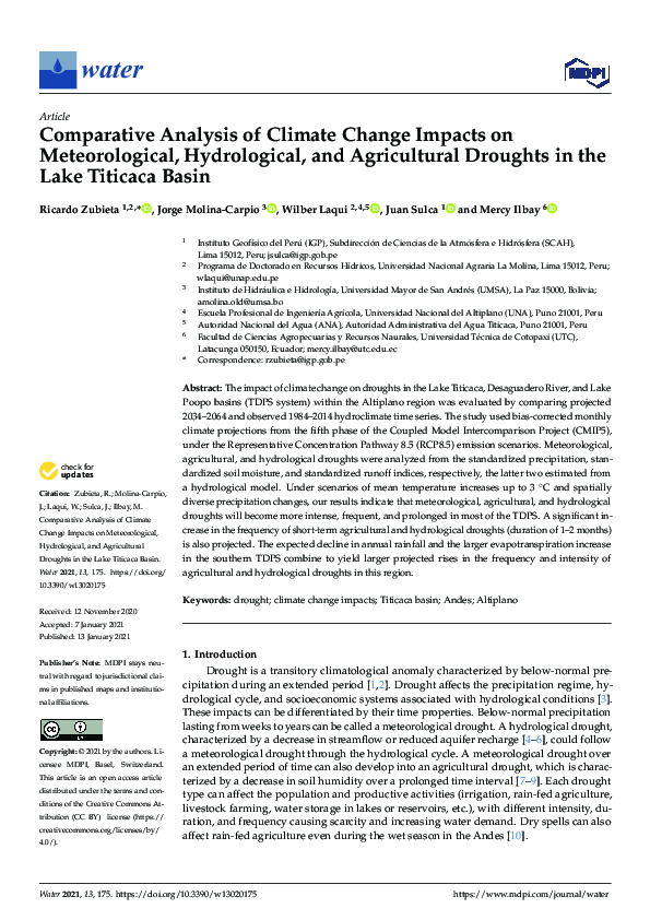(PDF) Comparative Analysis of Climate Change Impacts on Meteorological ...