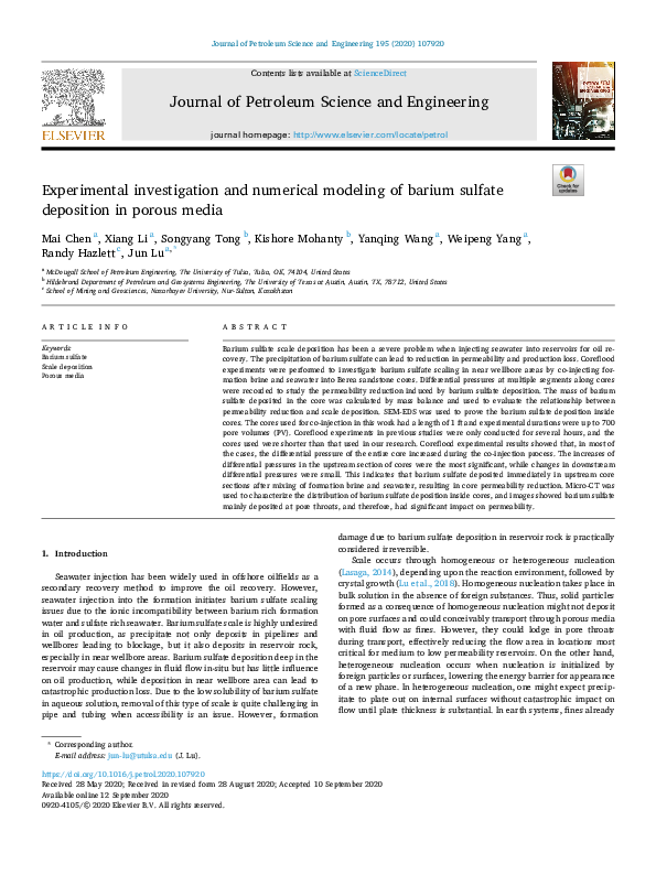 (PDF) Experimental investigation and numerical modelling of the high ...