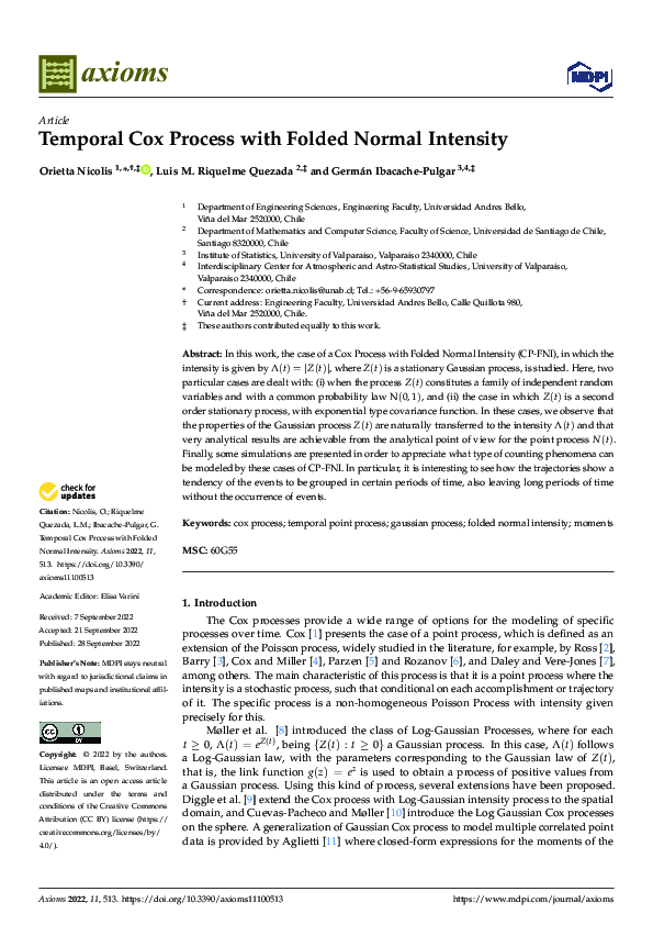 (PDF) Temporal Cox Process with Folded Normal Intensity