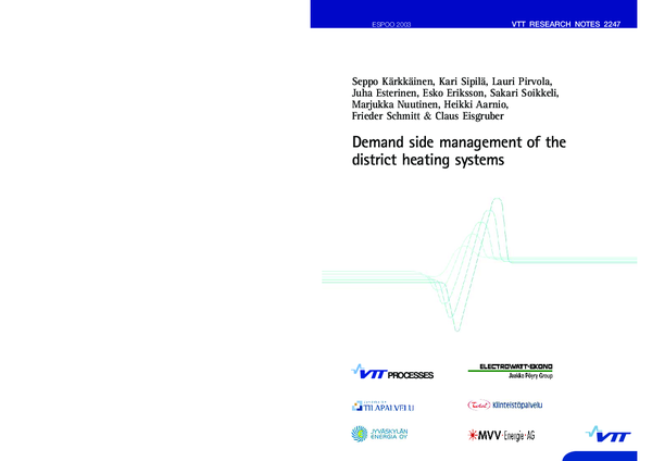 (PDF) Demand side management in district heating systems