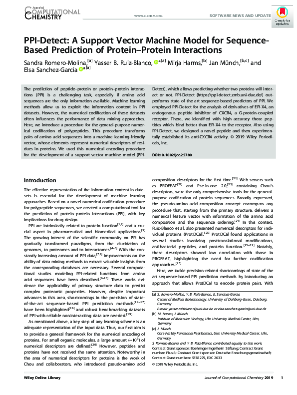 (PDF) PPI-Detect: A support vector machine model for sequence-based ...