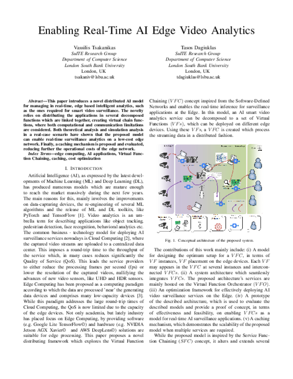 (PDF) Enabling Real-Time AI Edge Video Analytics