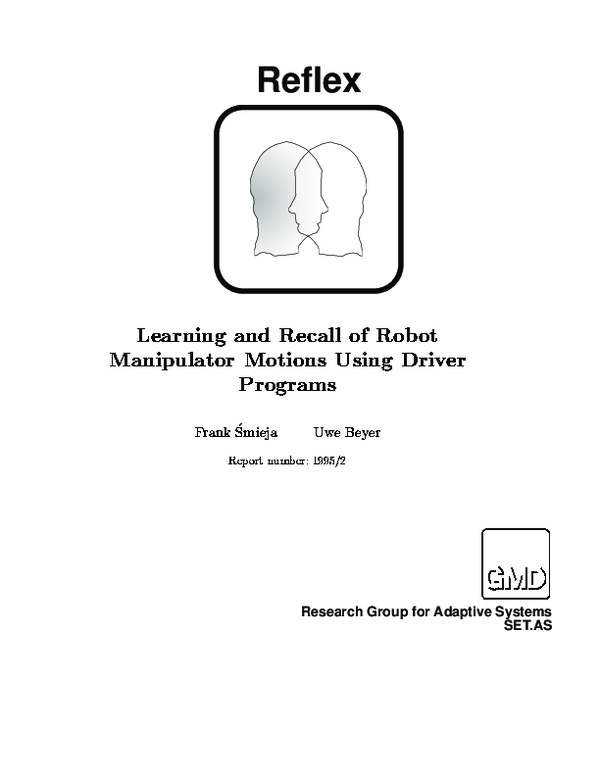 (PDF) Learning and Recall of Robot Manipulator Motions Using Driver ...