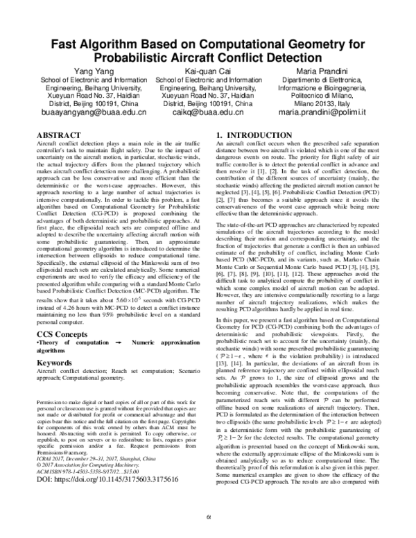 (PDF) Fast Algorithm Based on Computational Geometry for Probabilistic ...