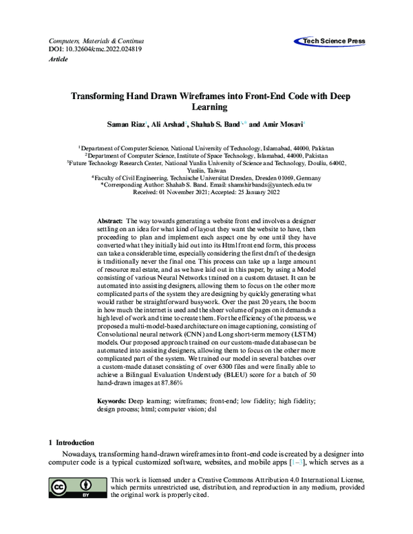 Pdf Transforming Hand Drawn Wireframes Into Front End Code With Deep Pdf Transforming Hand Drawn Wireframes Into Front End Code With Deep