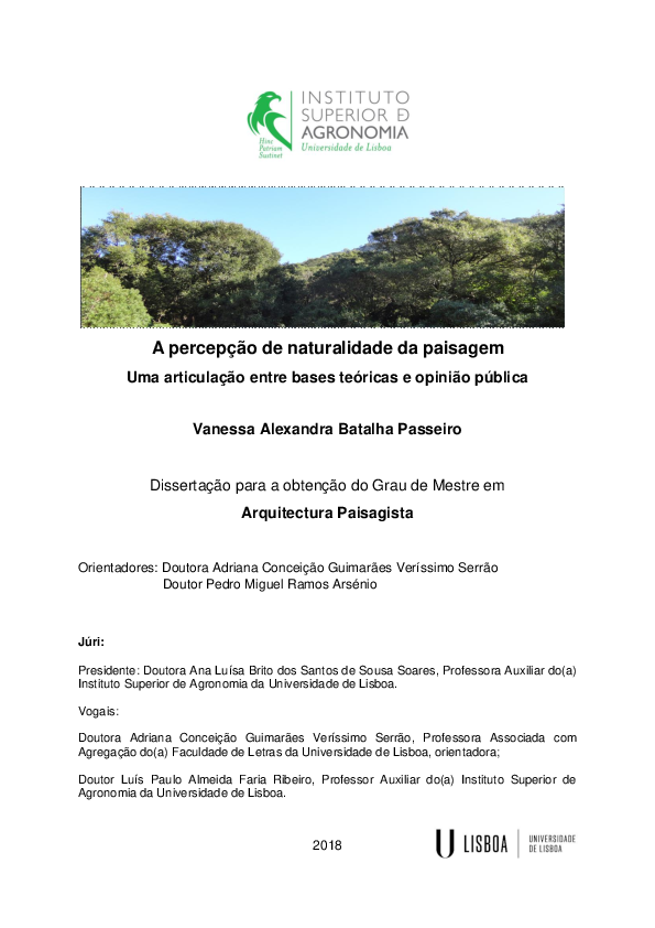 (PDF) A percepção de naturalidade da paisagem. Uma articulação entre ...