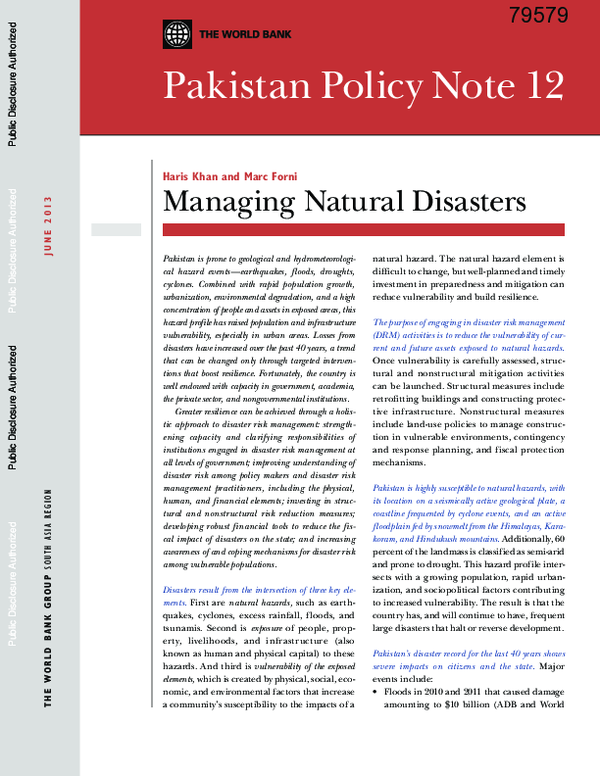 Pakistan Policy Note 12