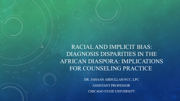 (PPT) Racial and Implicit Bias: Diagnosis Disparities in the African ...