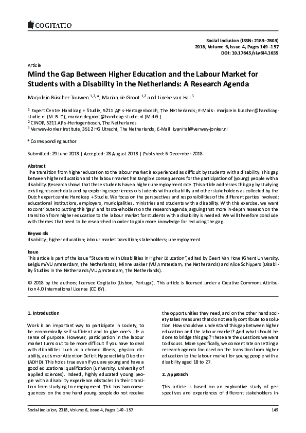 (PDF) Mind the Gap Between Higher Education and the Labour Market for ...