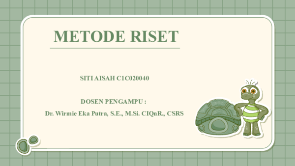 (PPT) PPT METODE RISET