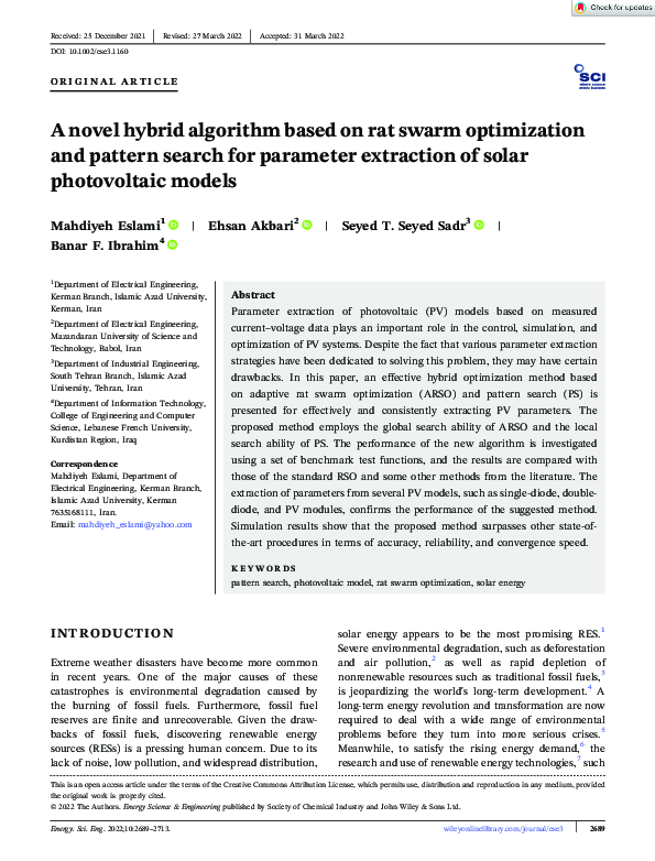 (PDF) A novel hybrid algorithm based on rat swarm optimization and ...